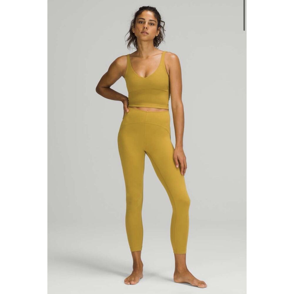 Lululemon Instill 25” Auric Gold Leggings Size 14 NWOT